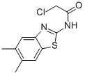 Molecular Structure of 26447-74-5 (2-CHLORO-N-(5,6-DIMETHYL-BENZOTHIAZOL-2-YL)-ACETAMIDE)